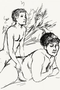 Moms and sons erotic drawings